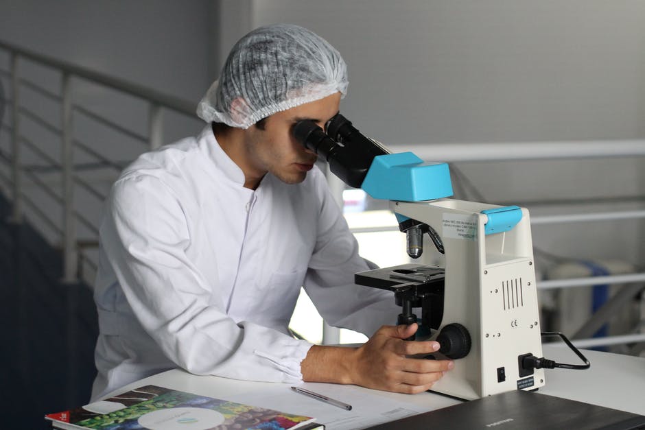 health researcher in a lab